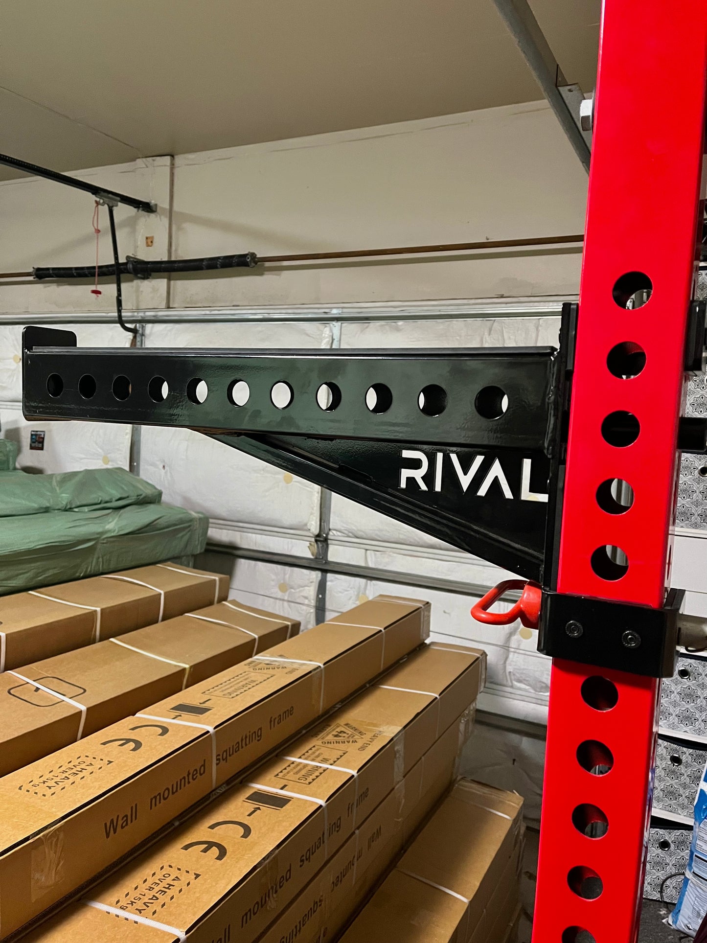 RIVAL STEEL Foldable Wall-Mounted Squat Rack
