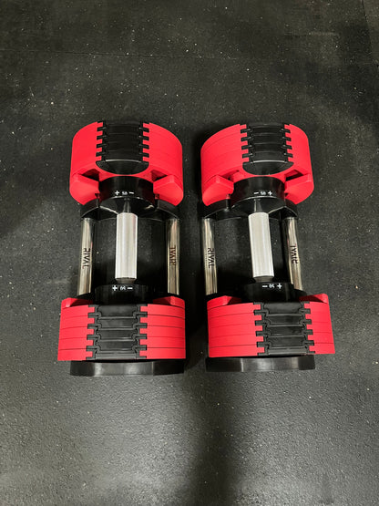 RIVAL Adjustable Dumbbells - 50lb (Pair)
