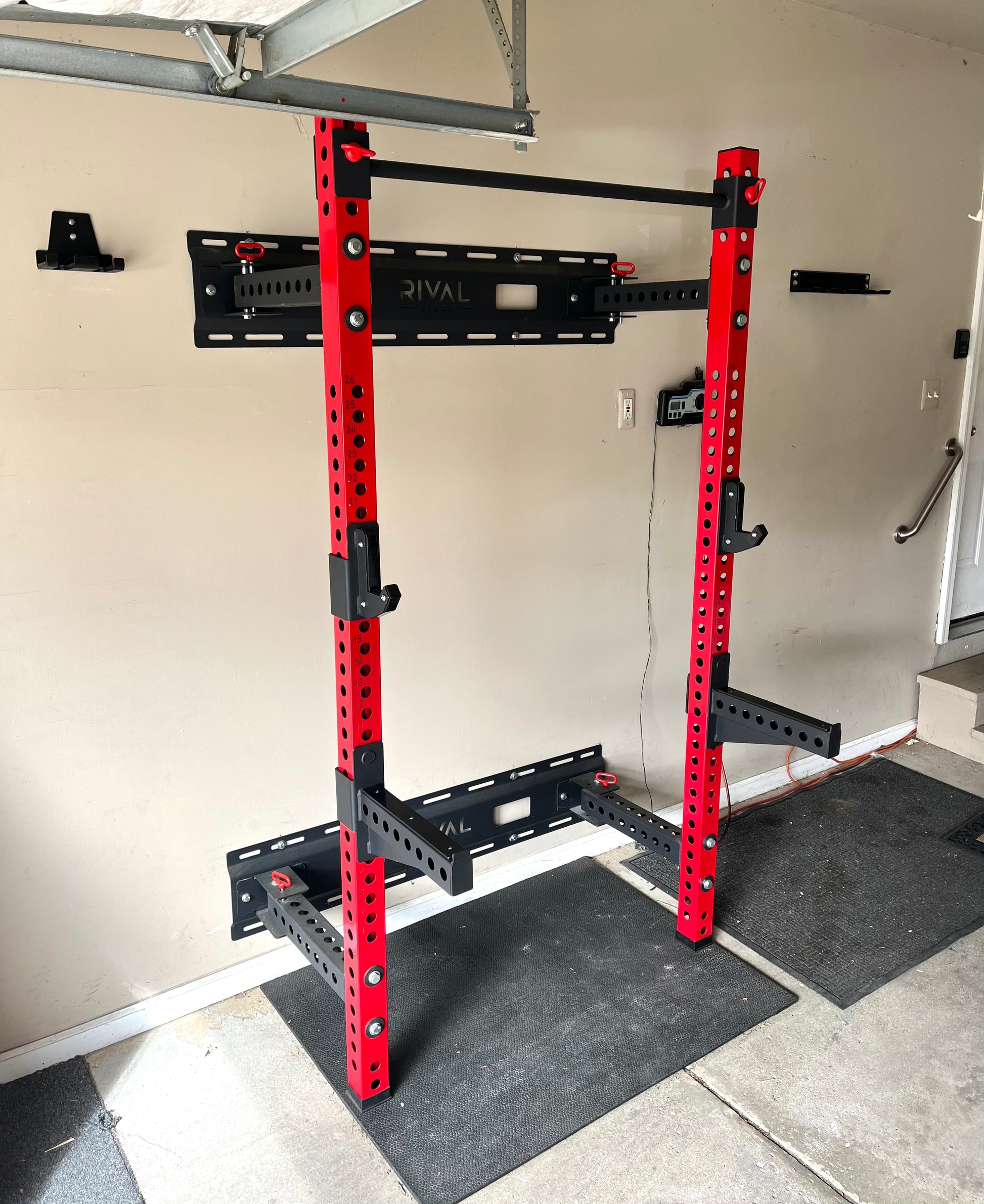 Folding squat rack installation hotsell