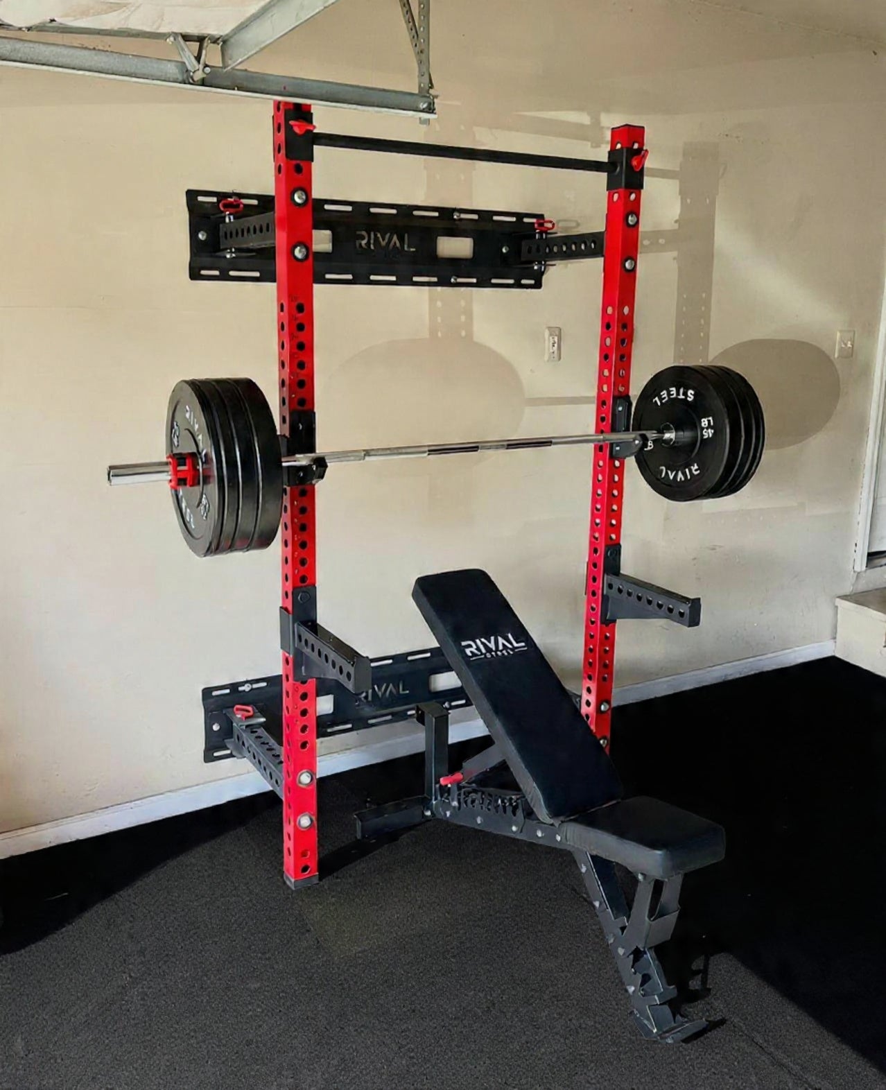 RIVAL STEEL Foldable Wall-Mounted Squat Rack